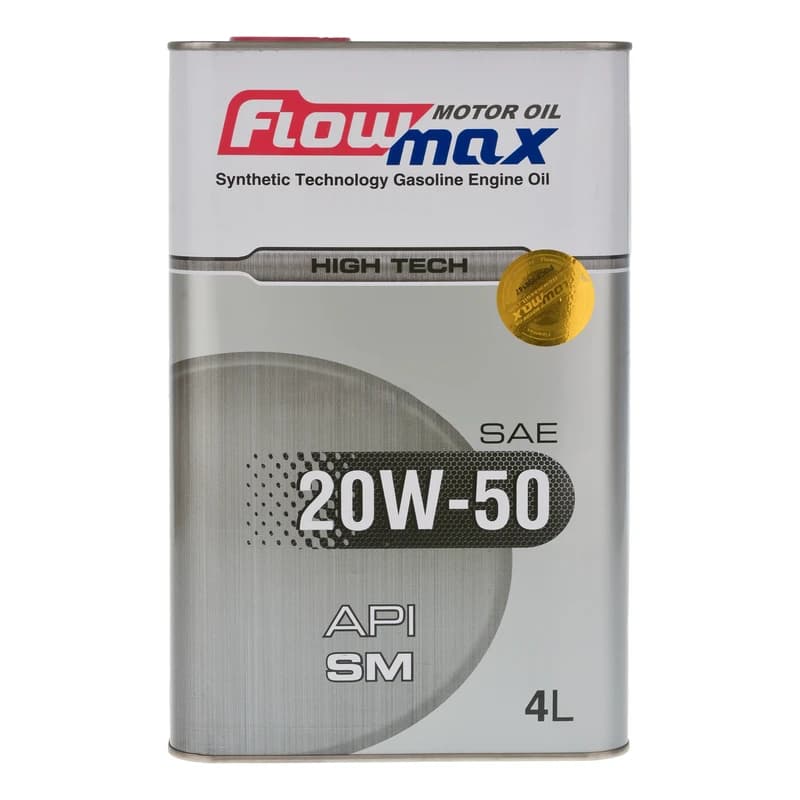 روغن موتور خودرو بنزینی فلومکس مدل 001 SM 20W-50 حجم 4 لیتر